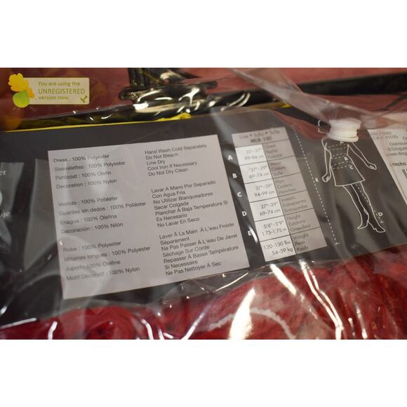 Halloween Adult Deluxe Sally Nightmare Before Christmas Costume Medium (8-10)* - Picture 7 of 8